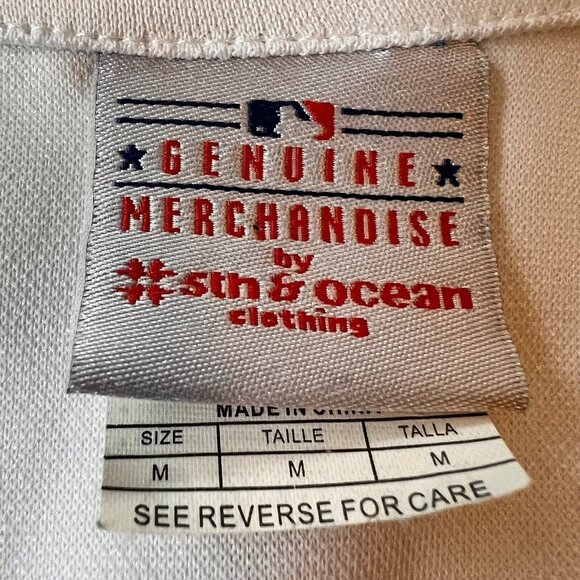 Cleveland Indians Button up Jersey Genuine Baseball Merchandise 5th & Ocean Med - Picture 8 of 12